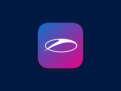 ASOT Icon 🕺 app app icon asot brand colors design emblem gradient icon identity ios ios icon