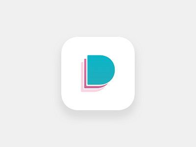 Triple D app application brand colors design emblem gradient icon identity ios