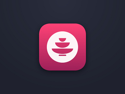 Fountain Concept app application brand colors design emblem gradient icon identity ios
