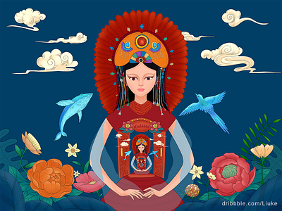 Goddess illustration