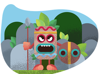 Tiki Man adobe illustrator design illustration vector