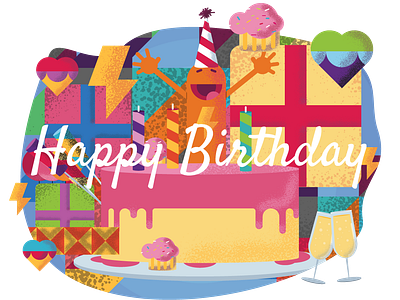 Birthday design illustration vector