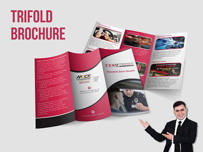 Transportation Professional Trifold Brochure Design trifold brochure