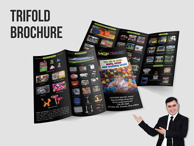 Party Event & Wedding Needs Trifold Brochure Design