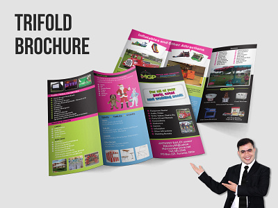 Party Event & Wedding Needs Trifold Brochure Design