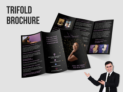 Med Spa Trifold Brochure Design trifold brochure