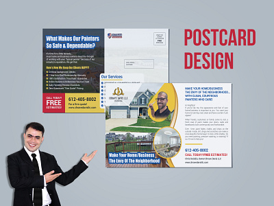 Home/Business Postcard Design stylish