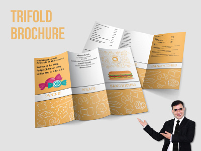 Restaurant Trifold Brochure Design trifold brochure
