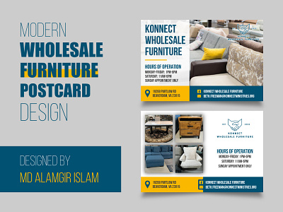 Modern Wholesale Furniture Postcard Design