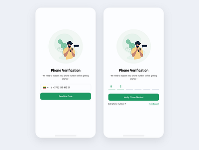 OTP android ios mobile onboarding otp phone verification ui uidesign ux