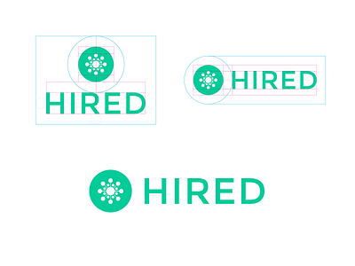 Hired Logo app branding logo