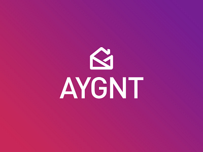 Aygnt Logo brand branding clean gradient logo