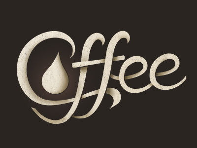 Coffee coffee type typography