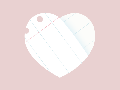 Paper Heart heart pastel