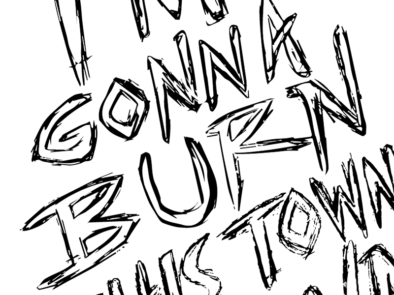 Poster lettering hand lettering bw lettering poster