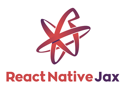 React Jax acronym gradient logo