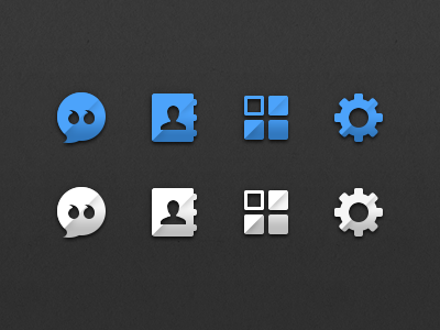 Quad Icon icon paper shadow ui