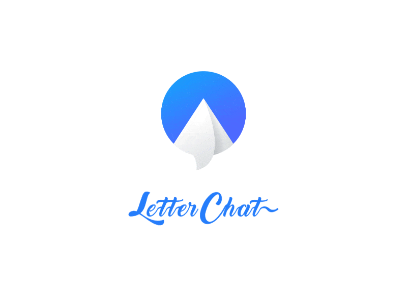 LetterChat animation app chat email ios letter logo motion
