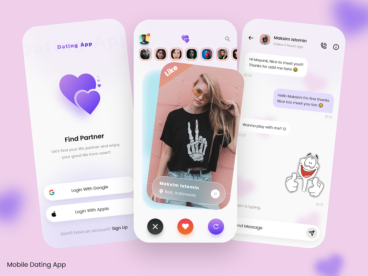 Find Partner Dating App 💗 by Mayank Singh on Dribbble