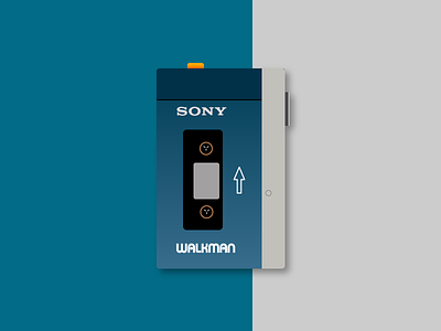 Sony Walkman illustrations old tech sony walkman