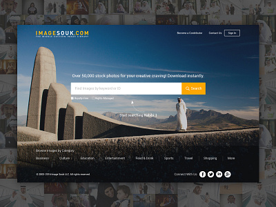 Imagesouk - Middle Eastern/Arab Images arab images design landing page middle east modern stock images ui