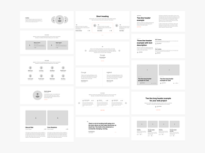 Sections Wireframe Kit adobexd design figma flow landing landing page mobile prototyping sketch theme ui uikit ux web web design wireframe