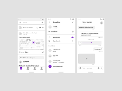 Fragments Wireframe Kit android design figma ios material materialdesign mobile prototyping sketch social template ui uikit ux wireframe