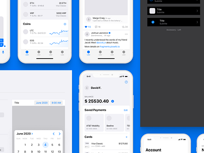 Fragments iOS Wireframe Kit 3.0