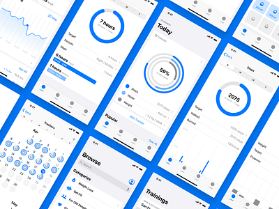 Fragments iOS Wireframe Kit 3.0 app figma ios ios14 ios14kit mobile prototyping sketch ui uikit ux wireframe