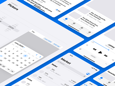 Fragments iOS Wireframe Kit 3.0 app figma ios ios14 ios14kit mobile prototyping sketch ui uikit ux wireframe