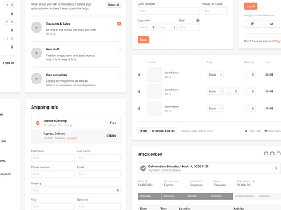 Sections Ecommerce Wireframe Kit by Pixsellz on Dribbble