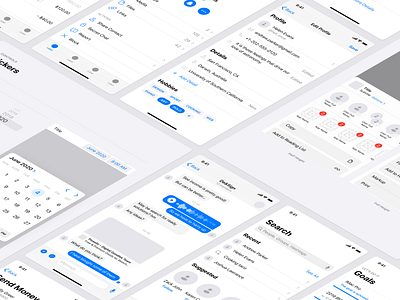 Fragments iOS Wireframe Kit app apple baseelements components figma ios ios14 ioskit iphone mobile prototyping sketch ui uikit ux wireframe
