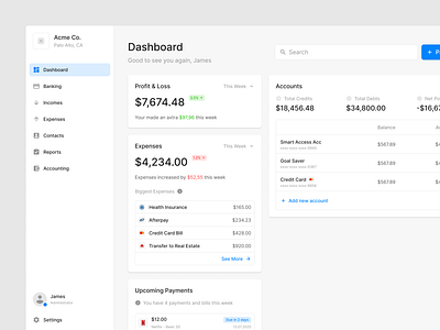 Dashboard UI