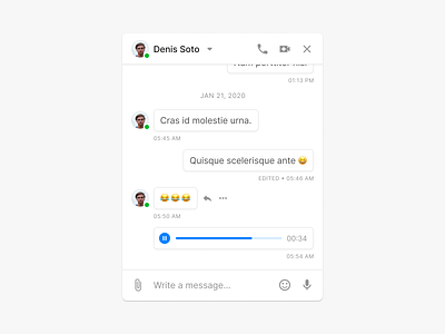 Chat UI chat figma message messenger sketch ui uikit ux web