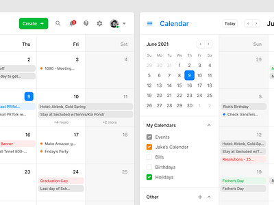 Calendar UI by Pixsellz on Dribbble