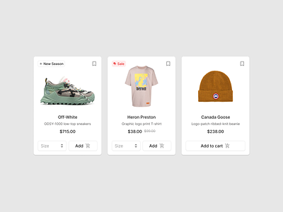 Ecommerce Cards