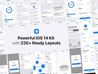 Fragments iOS Wireframe Kit