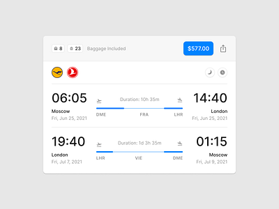 Flights UI (Light & Dark) figma flight flights prototyping search ui uikit ux wireframe