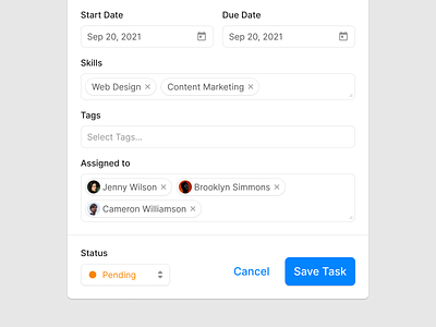 Edit Task (Light & Dark) design edit figma form forms input prototyping task task manager to do todo ui uikit ux wireframe