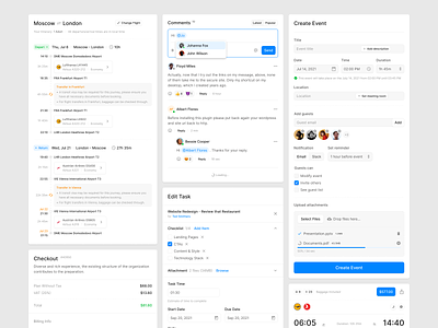 Figma Design System chat dashboard design system figma flight form forms input text field ui kit wireframe