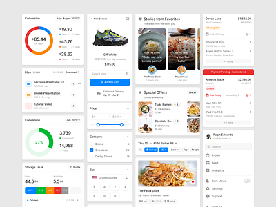 Figma Design System charts dashboard design system ecommerce figma prototyping ui ui kit ux wireframe