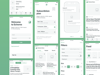 Scheme iOS Wireframe Kit