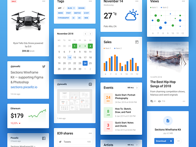 Blöcke UI/UX Kit design flow prototyping sketch ui uikit ux web wireframe