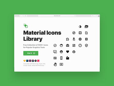 Material Icons Library (Freebie)