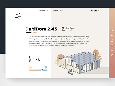 Dubldom website building construction outline timber uxui webdesign