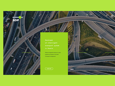 Traffic management city landing road traffic webdesign