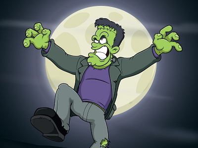 frankenstein monster cartoon