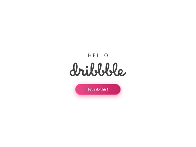 Hello! 💖 design hello dribble ui