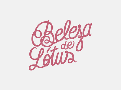 Beleza de Lótus brand branding cosmetic esthetic identity logo logotype