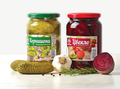 Vegetable salads beetroot cucumber label design packaging design pickles salad vegetables